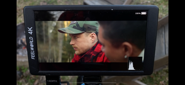 Laajasalon Opiston elokuvalinjan ja näyttelijälinjan opiskelijoiden yhteistyöprojekti, lyhytelokuva "Kalma" (2024). Vastanäyttelijä: Niko Kumpulainen.