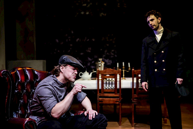 "Philistines" by Maxim Gorky, @Corbett Theatre in London, photo taken by Andrew H Williams (2025). Co-actor: Juan Rincon Horrillo.